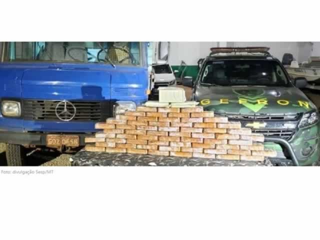 Traficantes são presos em operação com 67 kg de pasta base e cloridrato de cocaína