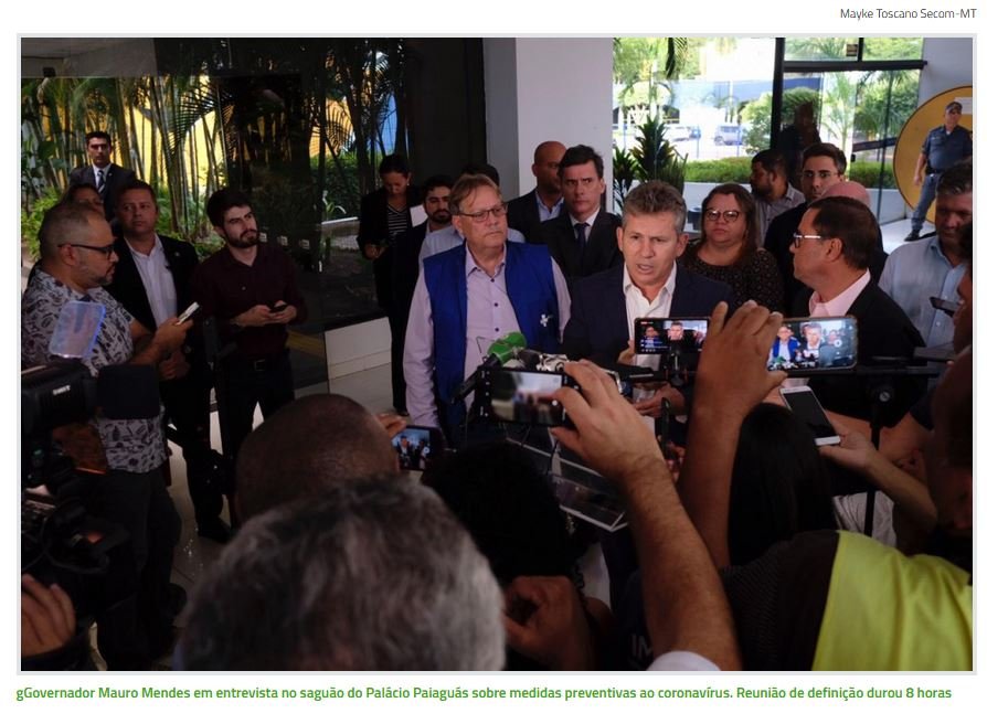 Governo de MT suspende aulas na rede pública e eventos em locais fechados