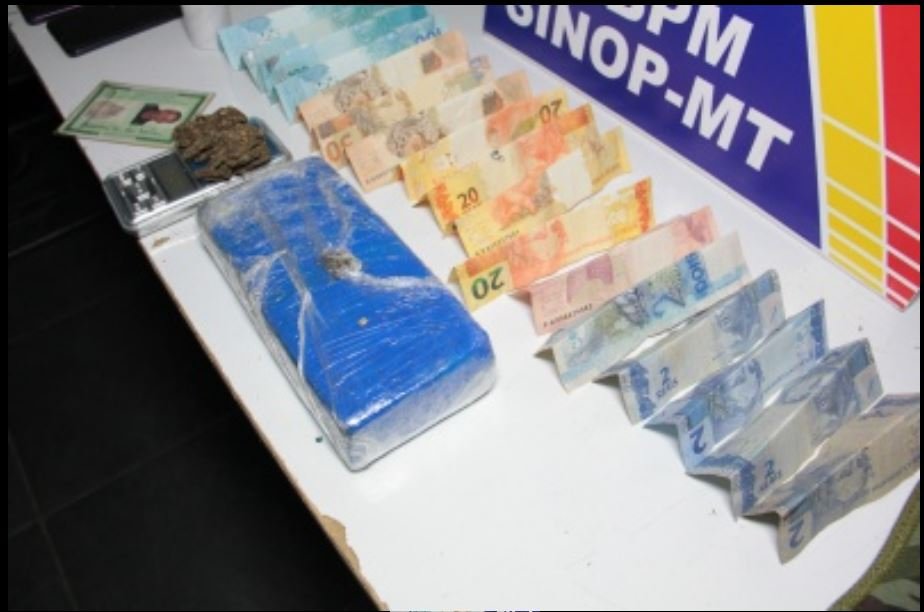 PM prende rapaz e encontra quase um quilo de maconha