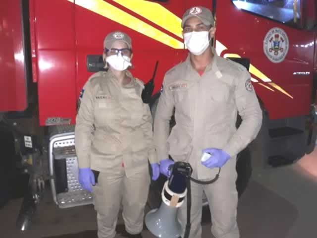 Bombeiros de Colíder fazem alerta nas principais avenidas da cidade. (Vídeo)