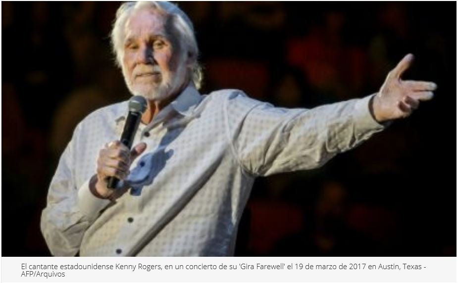 Morreu Kenny Rogers, ícone da música country