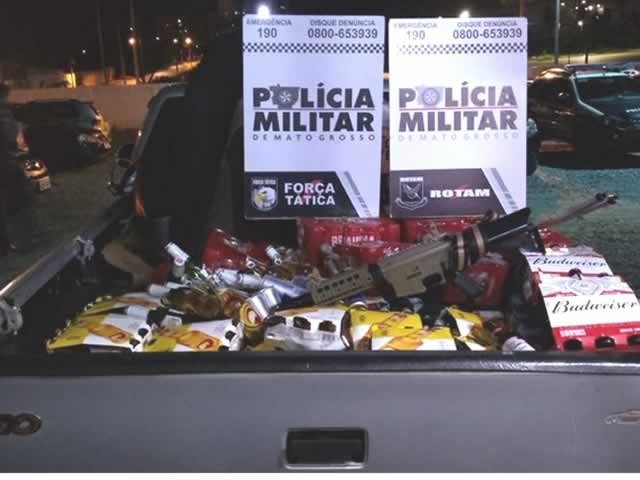 Quatro suspeitos são presos em distribuidora por roubo de carga de bebidas