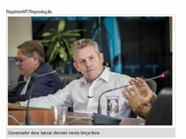 Mauro anuncia novo decreto e aumenta quarentena das escolas de MT