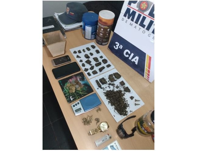 PM de Colíder fecha Boca de Fumo e leva quatro para cadeia. (Vídeo)