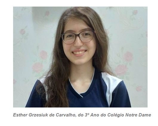 Aluna do Notre Dame representará MT na Olimpíada Brasileira de Biologia
