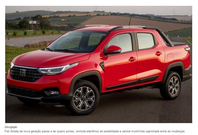 Nova Fiat Strada é mostrada por completo antes de chegar às lojas