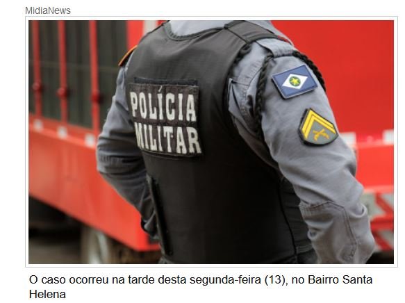 Tenente da PM reage a assalto e fere ladrão em bairro de Cuiabá