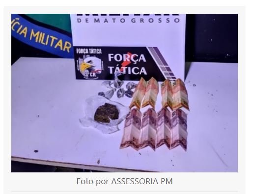 PM prende rapaz acusado de vender drogas próximo a escola