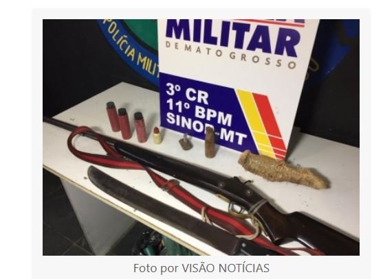 Homem é preso com espingarda transitando pelo bairro Camping Clube (Fotos)