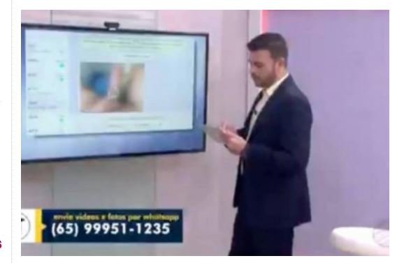 Globo do Mato Grosso deixa nude vazar ao vivo