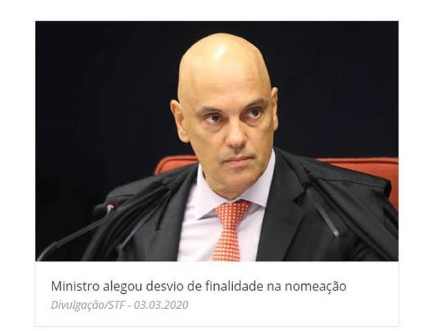 Alexandre de Moraes suspende nomeação de Ramagem para PF