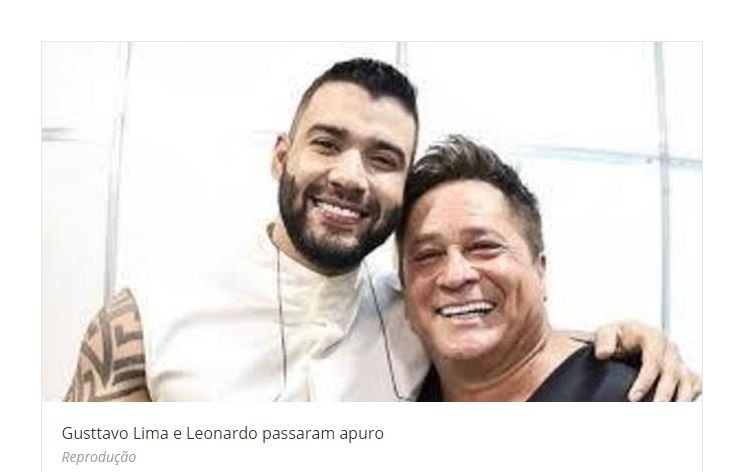 Avião com Leonardo e Gusttavo Lima faz pouso de emergência: veja!