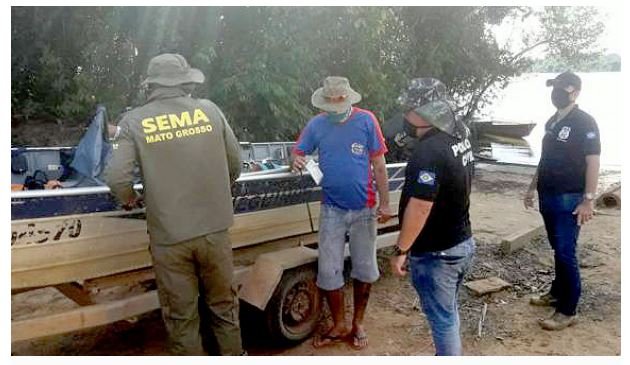 Pescadores e garimpeiros são surpreendidos com operação da Sema nos rios Paranaíta e Teles Pires