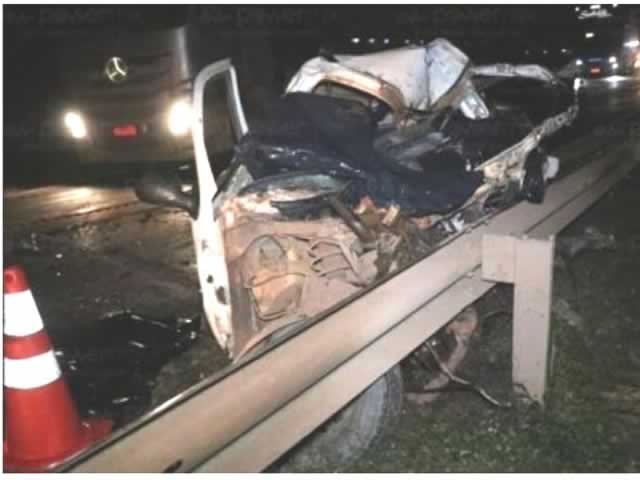 Empresário bate de frente com carreta e morre na BR-163