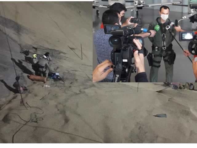 Elogio emocionante do Cmte do Ciopaer aos Bombeiros, que resgataram funcionarios soterrados. (Fotos)