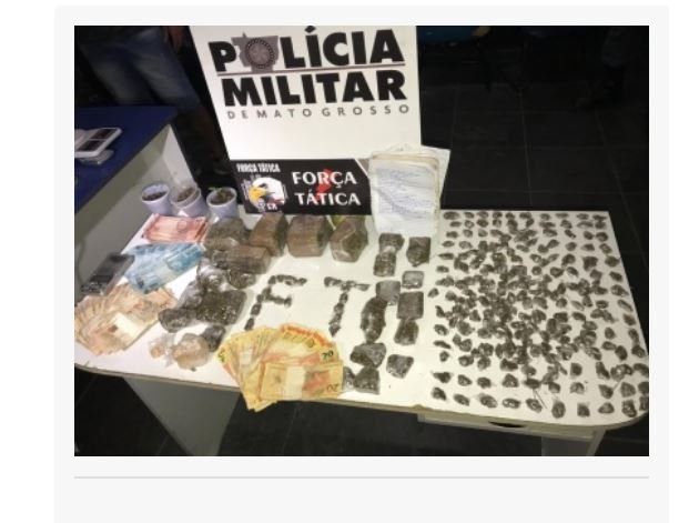 Polícia Militar derruba boca de fumo e realiza grande apreensão de drogas em Sinop