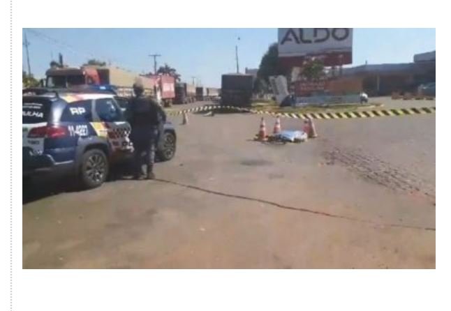 Ciclista morre atropelada por caminhão em MT