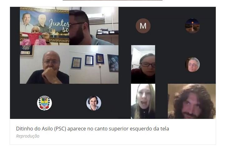 Vereador pode perder cargo após cheirar calcinha em sessão virtual. (Fotos)