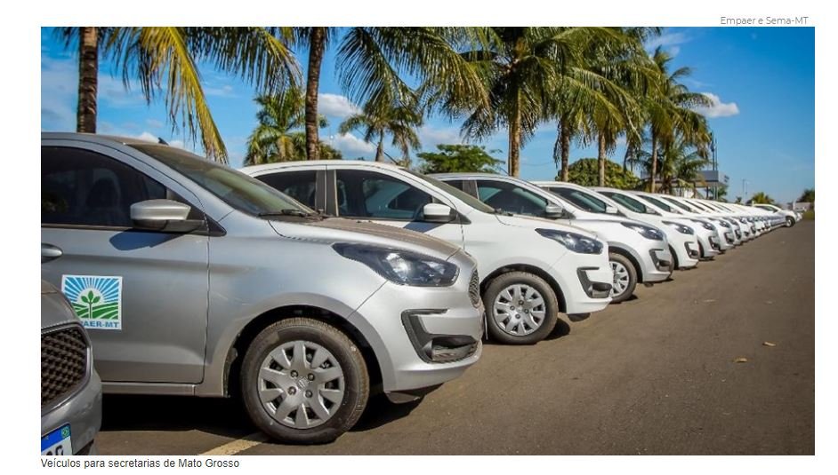 MT recebe 71 veículos para fortalecer a produção sustentável