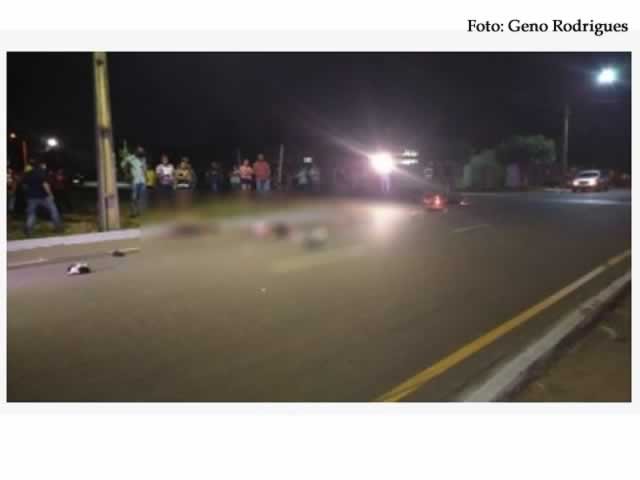 Casal morre em acidente de moto e carreta em Sinop