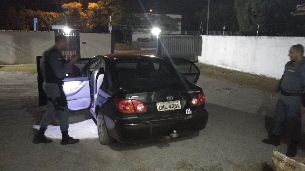 Bandido rouba carro em Novo Mundo e é preso pela PM de Guarantã do Norte