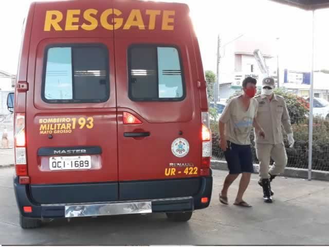Homem em Colíder fica ferido após levar uma queda de cavalo. (Vídeo)