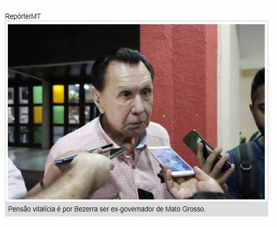 Mauro nega aumentar pensão vitalicia de Carlos Bezerra; veja