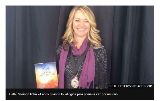 A mulher que foi atingida por dois raios e sobreviveu para contar a história