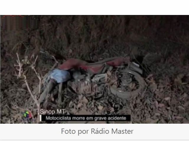 Motociclista morre após bater em placa de sinalização na MT 140