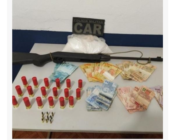 Polícia Militar prende mulher com arma, cocaína e dinheiro em União do Sul