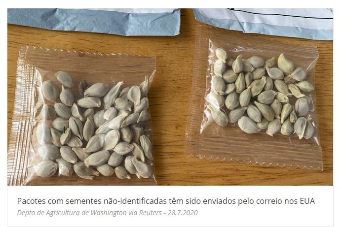 O mistério dos pacotes de sementes enviadas pelo correio nos EUA