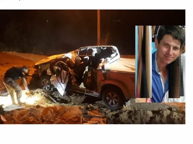 Hilux bate na traseira de carreta e homem de 38 anos morre na BR-163 em Guarantã. (Fotos)
