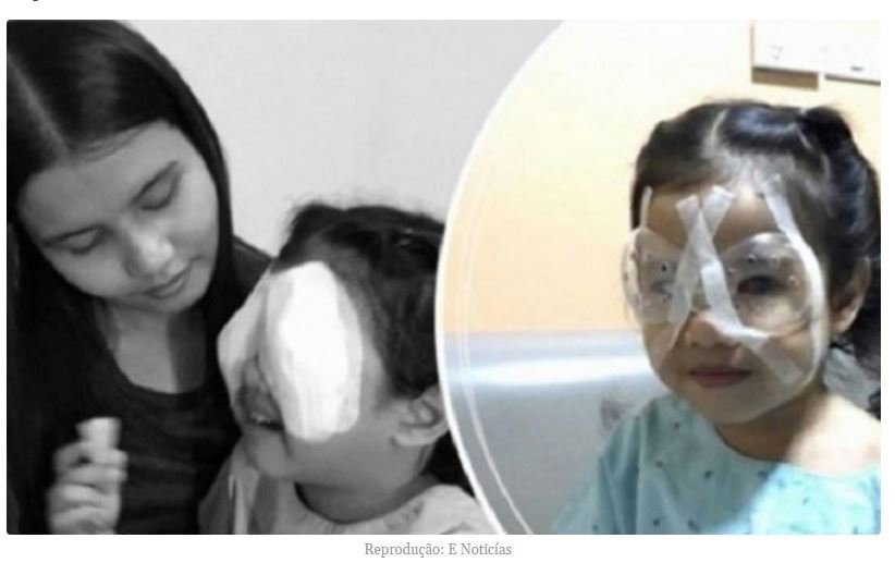 Menina de quatro anos perde a visão por uso excessivo de celular; o que aconteceu depois comoveu o mundo