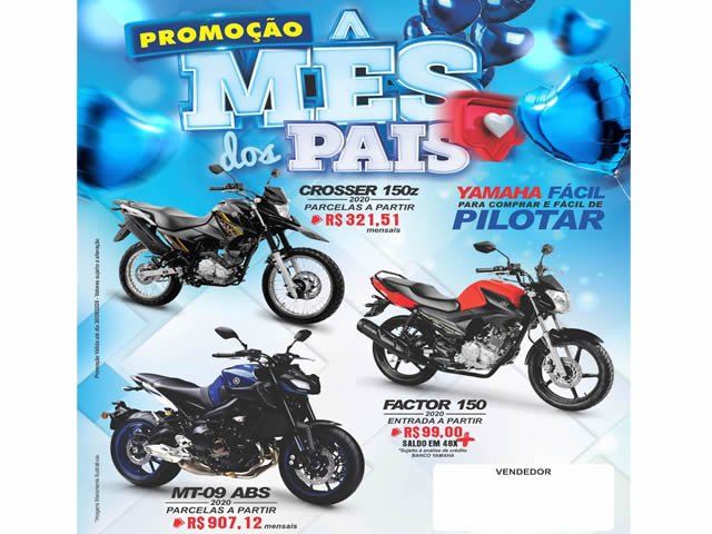 Promoção Mês dos Pais na Yamaha Pilotando Gostoso de Colíder. (Vídeo)