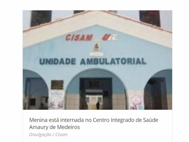 Gestação de menina de 10 anos vítima de estupro é interrompida