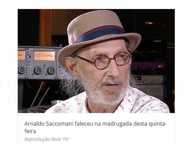Morre o produtor musical Arnaldo Saccomani