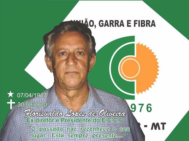 Falece em Cuiabá o Pioneiro, alfaiate e ex-alteta do ECCO Florisvaldo. (fotos)