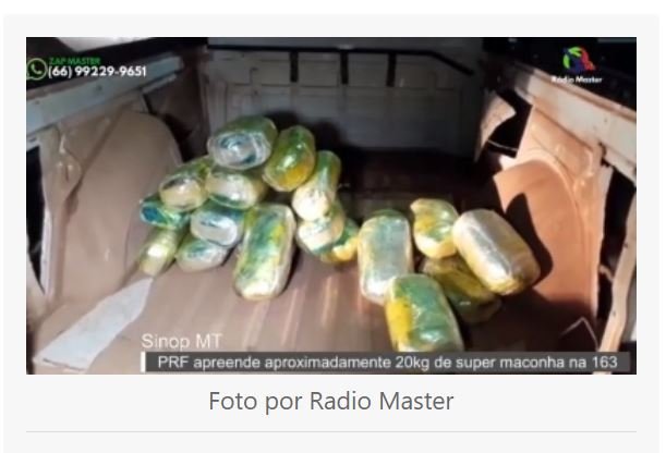 PRF apreende 20kg de Skunk, a supermaconha. Três pessoas são presos