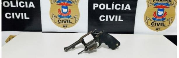 Homem é preso em Nova Xavantina após disparar arma e acertar colega em confraternização