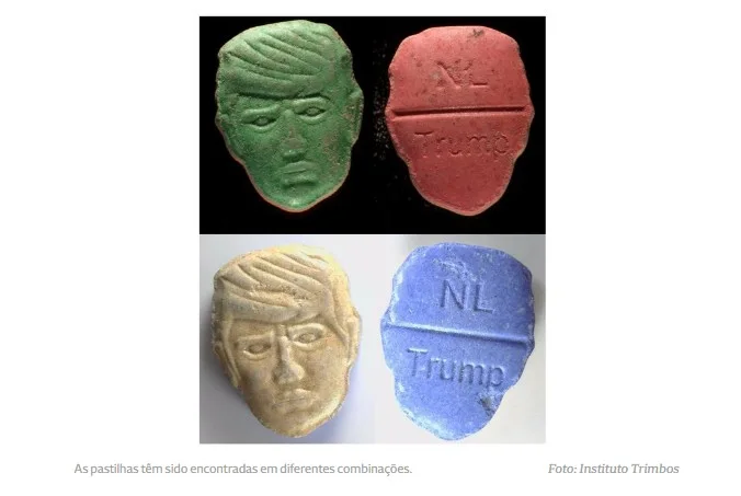 Pastilhas de ecstasy com cara de Trump causam alerta nos Países Baixos