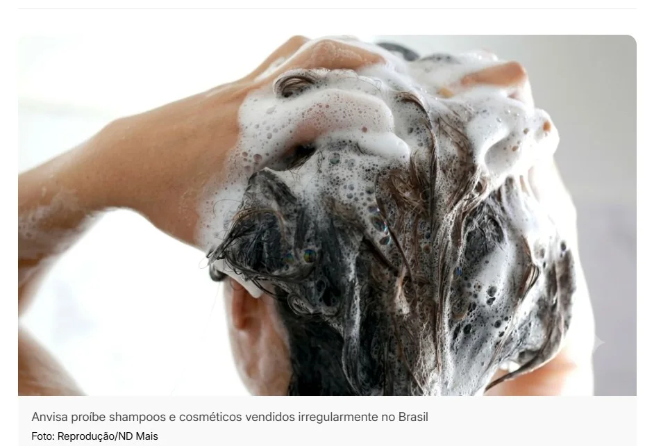 Anvisa manda tirar do mercado shampoo, sabonete, bronzeador e outros 4 produtos; uso deve ser interrompido imediatamente