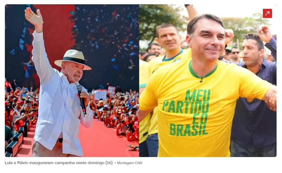 Flávio defende castração química; Lula promete Ministério da Segurança