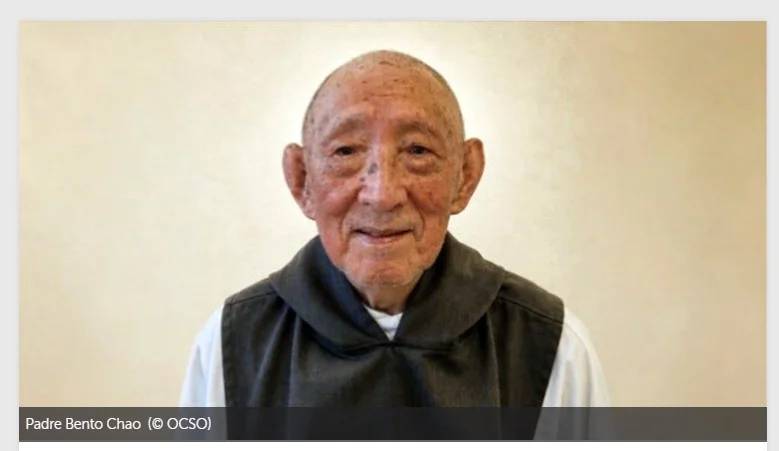 Morre na China monge trapista mais idoso do mundo