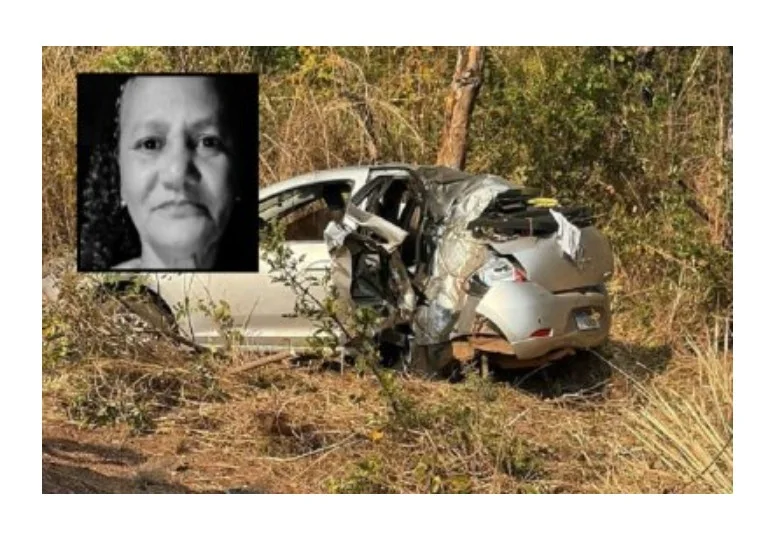 Carro capota e mata passageira em rodovia de MT; 2 feridos