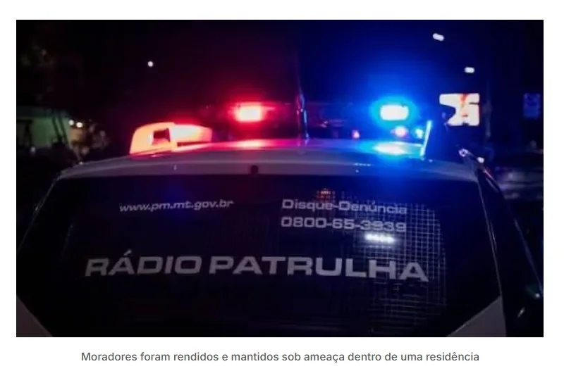 Taxistas e comparsa são presos por roubo e cárcere privado de casal e filhas menores em MT