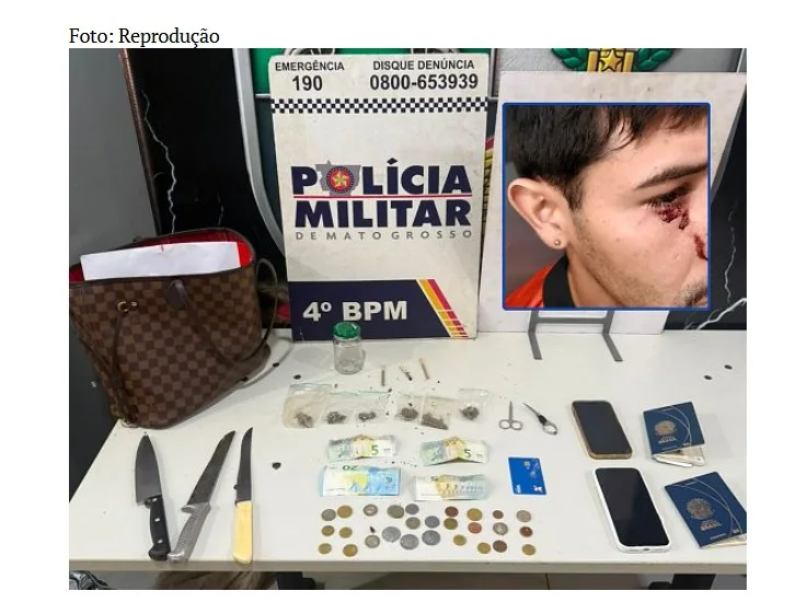 Briga entre ex-companheiros termina com facadas e apreensão de maconha em condomínio