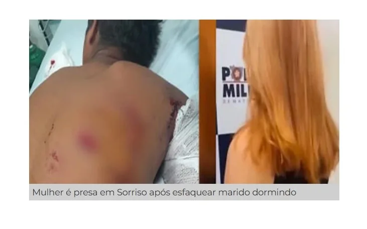 Mulher sonha que está sendo traída e esfaqueia marido dormindo em MT
