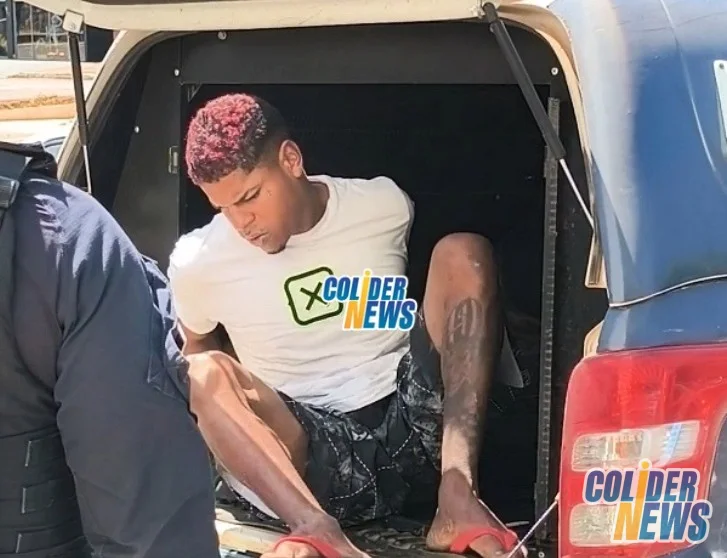 PM de Colider prende o princípial suspeito da morte do Vitor Ursulino. (Vídeo)