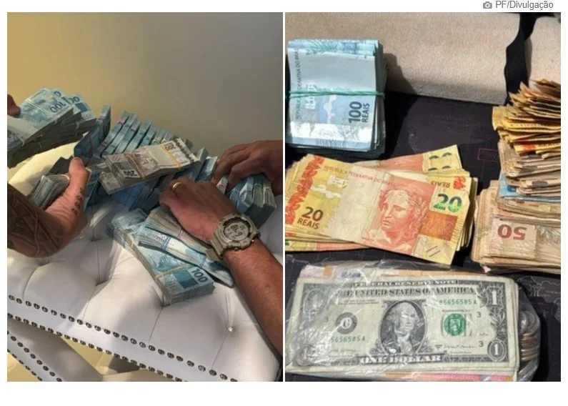 Pilhas de dinheiro são encontradas em operação contra delegado da PF