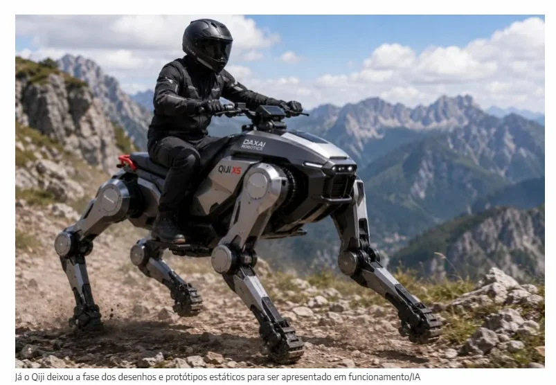 China acelera corrida contra Japão e apresenta robô de 4 patas que já pode ser pilotado e chegar a 40 km/h